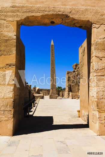 Picture of Ancient ruins of Karnak temple in Egypt